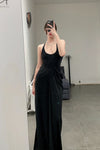 OUDE WAAG knitted slim dresses OW-23SS-DS06 black